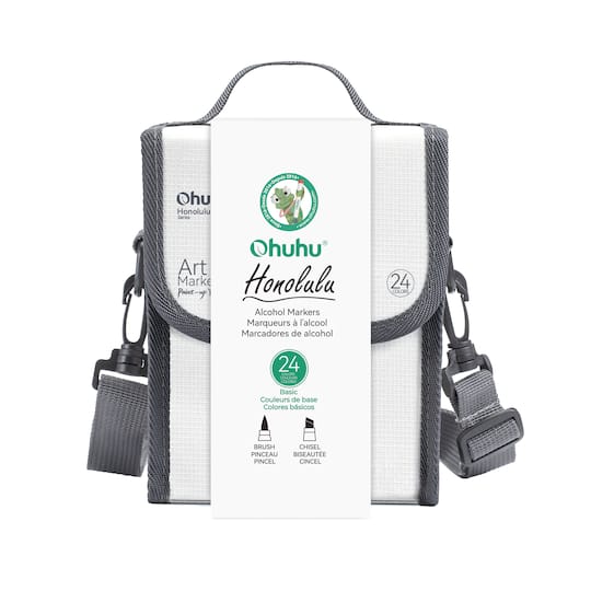 Ohuhu® Honolulu 24 Color Basic Alcohol Markers